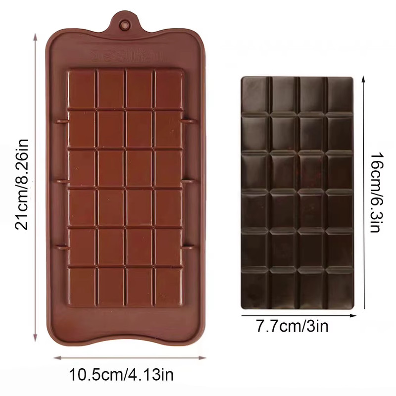 1Pc Chocolate Mold 3D Silicone Mold Dubai Chocolate Mold Chocolate Bar Mold Cand gallery