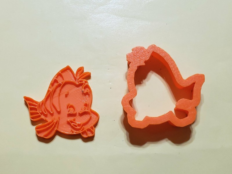 Flounder Cookie Cutter/Little Mermaid/Fondant Cutter/Playdoh Cutter