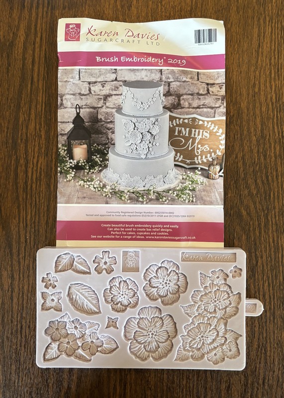 Karen Davies Brush Embroidery Cake Decor Sugarcraft Fondant, Chocolate – NIB