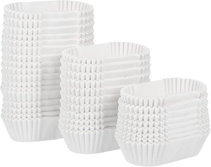 1000Pcs Oval Cake Paper Tray, Mini Loaf Pan Liners Baking Cup Disposable
