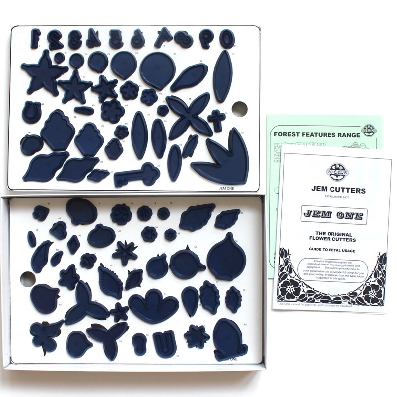Vintage JEM Flower Gum Paste Cutters for Cake Icing Decorating Kit British Set gallery