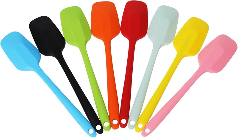 Silicone Spatulas Set of 8, 8.2 Inch Colorful Rubber Spoonulas, Heat gallery