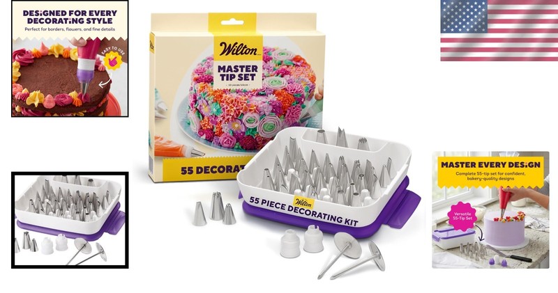 Stainless Steel Cupcake Decorating Kit with Storage Case gallery