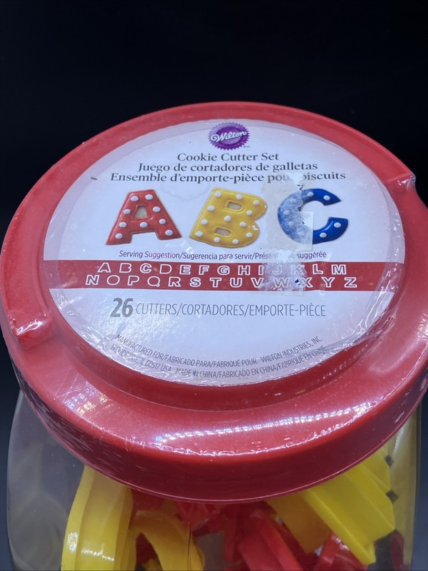 Wilton Cookie Cutter Set ABCs Plastic Letters gallery
