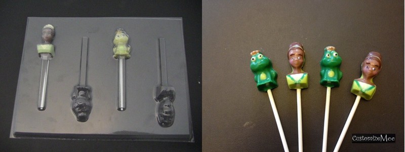 TIANA FACE PRINCESS and the FROG Lollipop Chocolate Soap Candy Mold