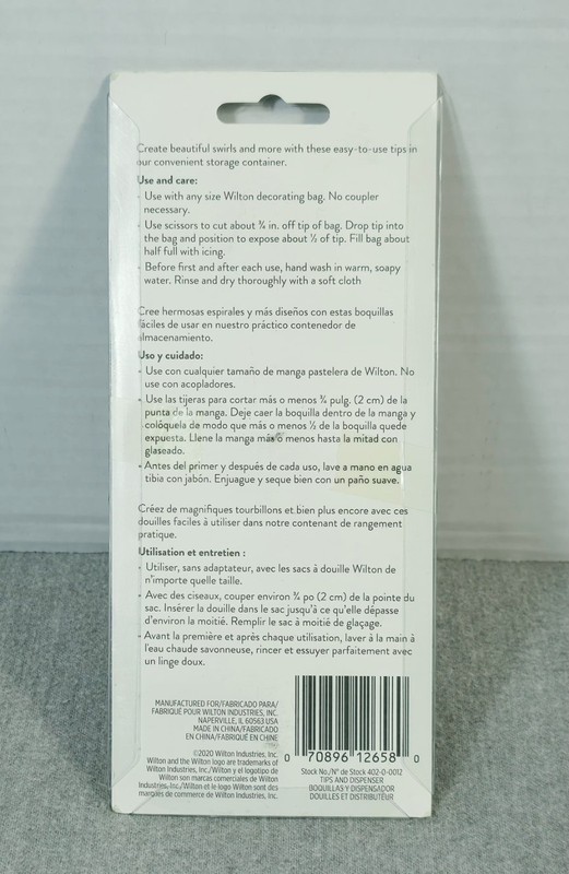 WILTON Set of 12 Cake/Cupcake Decorating Tips # 2A Plastic Round Tips New In Box gallery