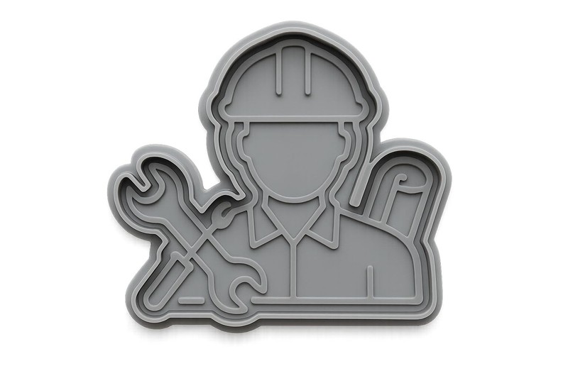 Field Engineer Cookie Cutter - 4x4" Creative Home Baking Set gallery