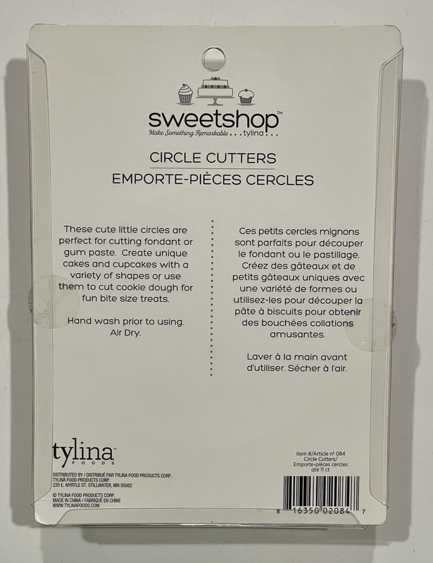 SWEET SHOP CIRCLE CUTTERS 11 DIFFERENT SIZES-CUTS FONDANT/GUM PASTE/DOUGH-BAKING gallery