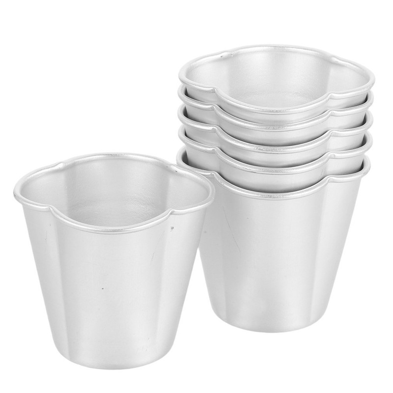 6 Pcs Mini Cake Pans Pudding Moulds Baking Cups Egg Tart Molds for gallery