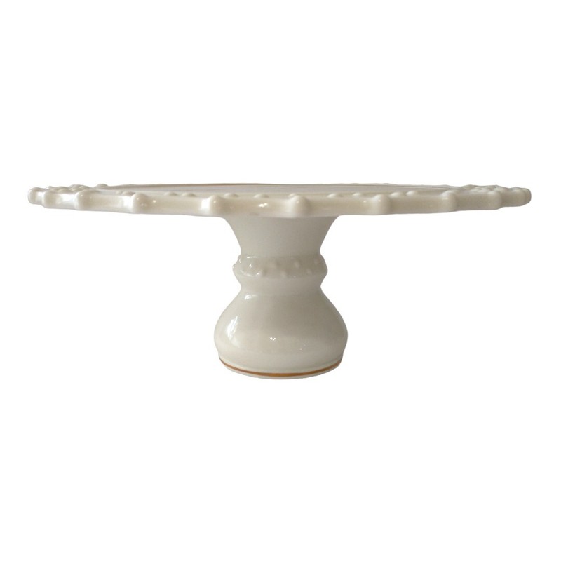 Danbury Mint Cake Plate Stand Pedestal Porcelain Goebel Hummel Stormy Weather gallery