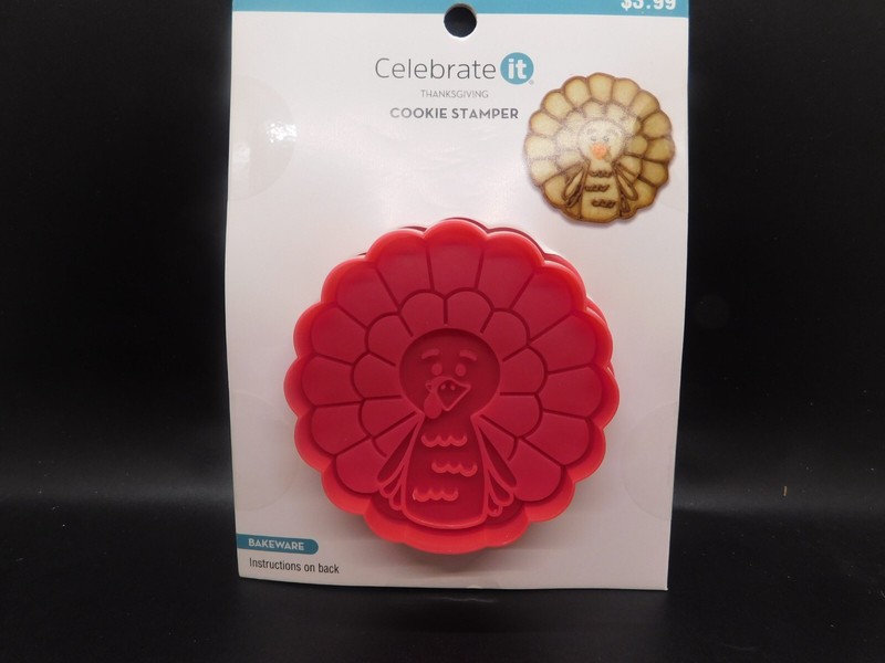 Celebrate it Thanksgiving Turkey cookie stamper 1pc