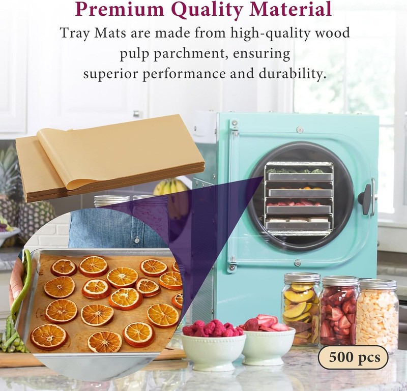 500 Packs Parchment Paper Sheets for Harvest Right Freeze Dryer - Medium gallery