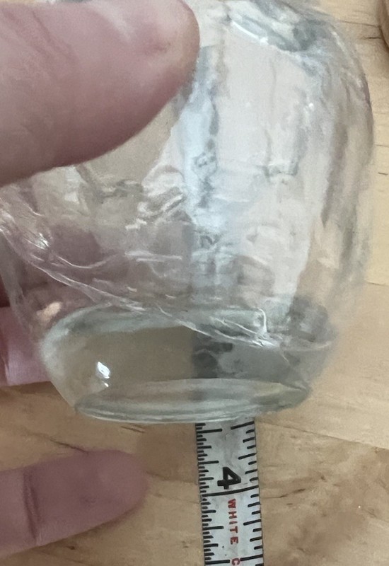 Clear Glass Lidded Egg Trinket Box Dessert Cup 3.5” High Wavy Seam gallery