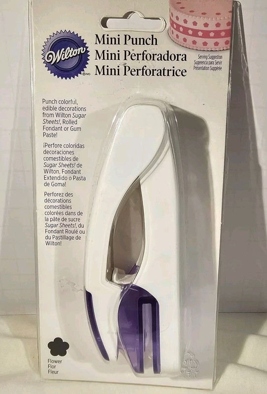 Wilton Cake Mini Punch Flower Design For Edible Sugar Fondant Cake Trim