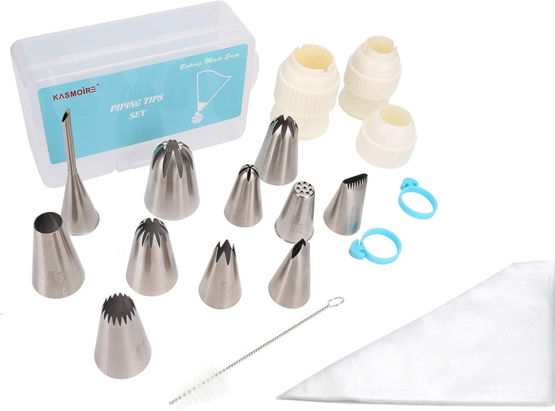 11 Pcs Extra Large Piping Tip Set,Stainless Steel Cake Decorating Icing Tips Noz gallery