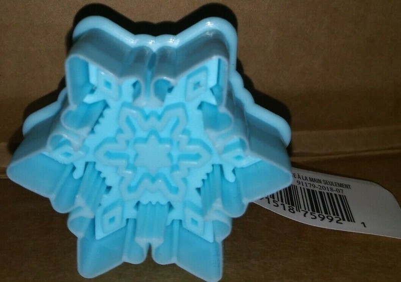 Powder Blue Snowflake shaped Celebrate It Cookie Cutter Stamper 1 pc