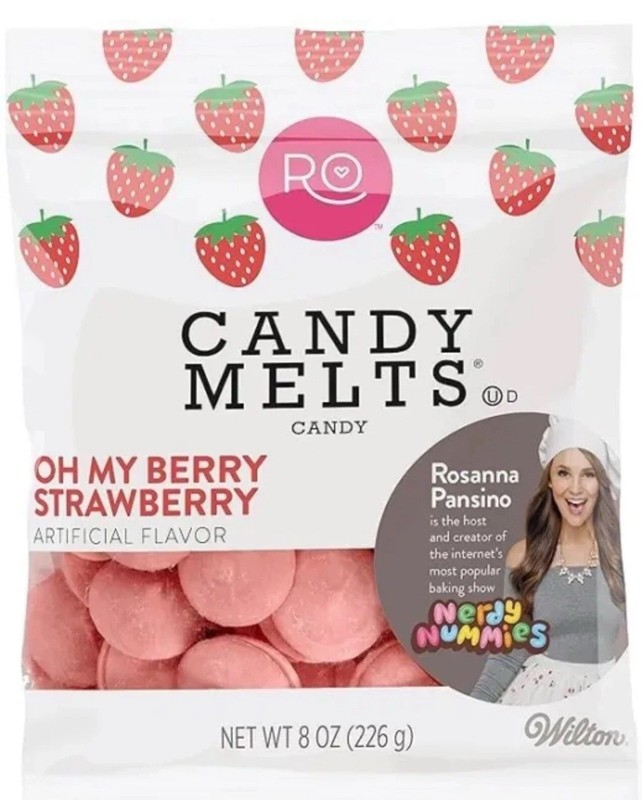 Rosanna Pansino Wilton Candy Melts Flavored 8oz Oh My Berry Strawberry