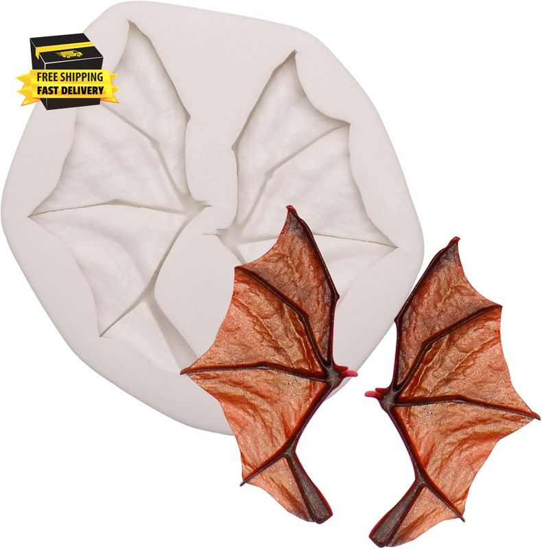 Halloween Chocolate Molds Bat Wing Fondant Baking Molds Bat Silicone Cake Decora