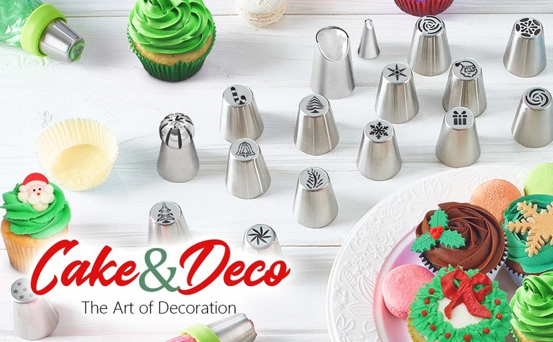 Leaf Piping Bags and Tips Set 7 Pieces Piping Tips Set Cake Decorating Tips gallery