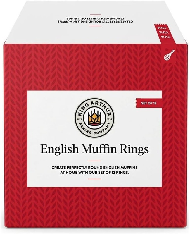 Baking Company English Muffin Rings, Stainless Steel, Round Set Of 12 For Cookin gallery