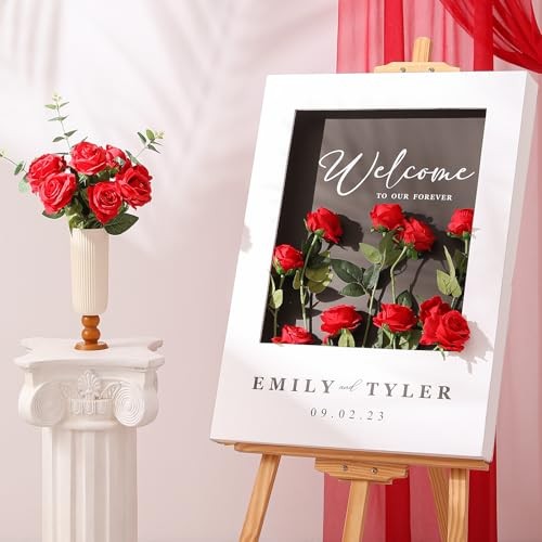 Fake Roses Artificial Flowers - Fake Artificial Roses Silk Flowers 10 Pcs Red gallery