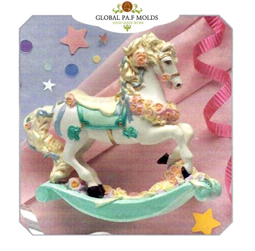 rocking horse mold 098 Sugarcraft Molds Polymer Clay Molds Cake Decorating Tools