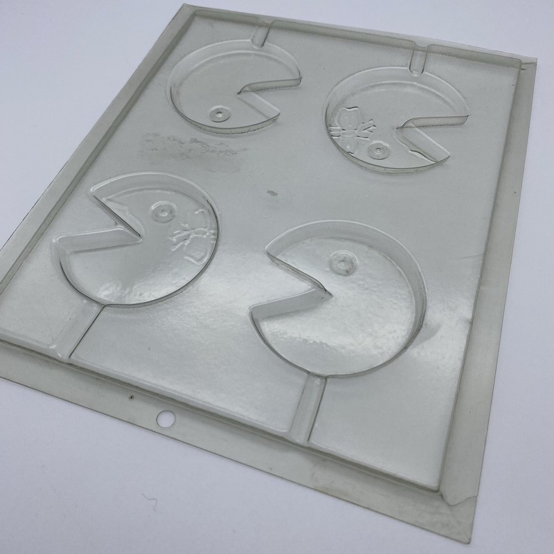 VTG Pac-Man Plastic Lollipop Molds Ms Pac-Man Ghosts Character Chocolate Candy gallery