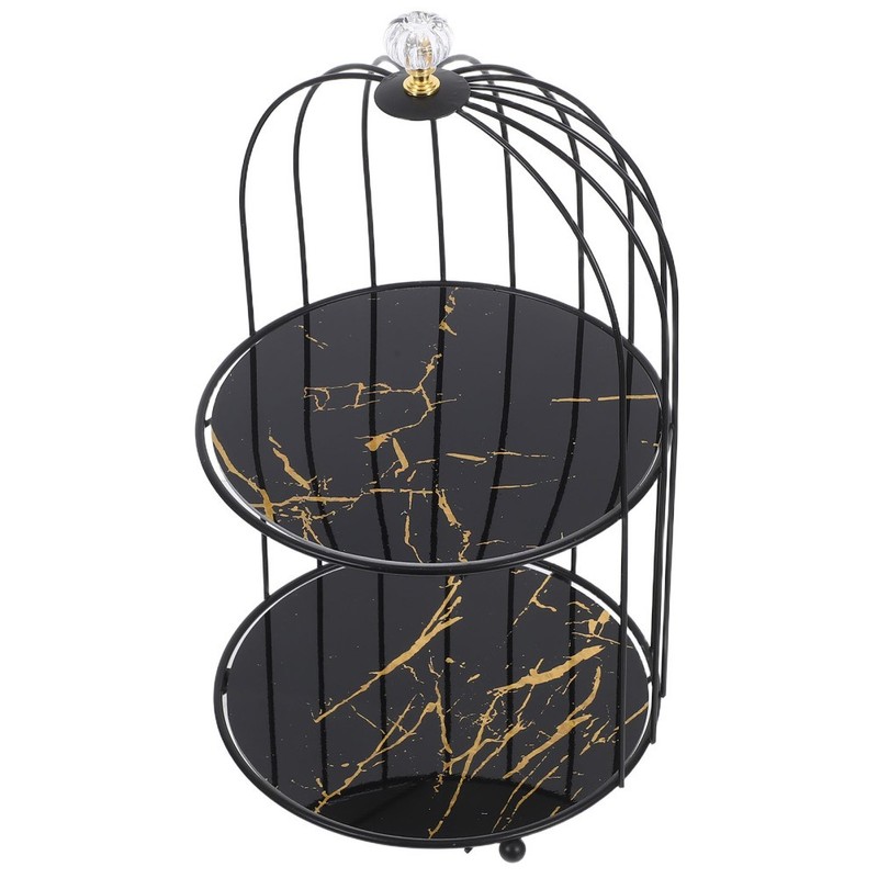 Decorative Bird Cage Dessert Table Stands Cake Cupcake Planter Holder