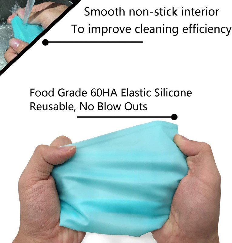 Piping Bags and Tips Set, Cake Decorating Kit Supplies, 15 Piece Blue gallery