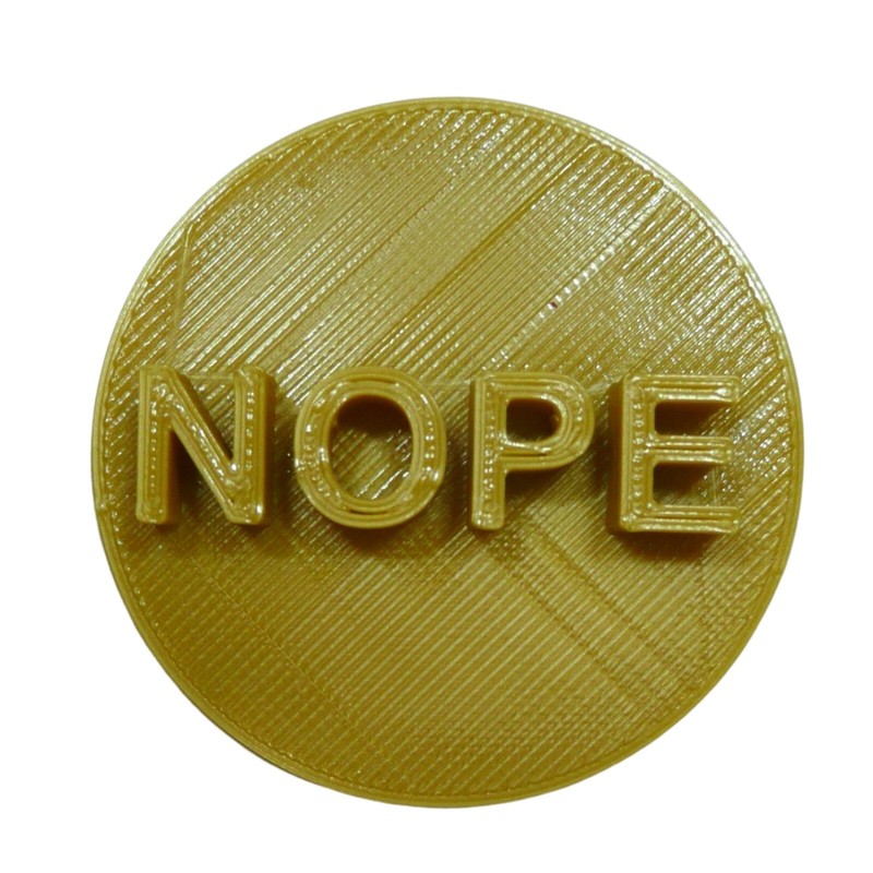 NOPE CANDY HEART COOKIE STAMP EMBOSSER MADE IN USA PR5483