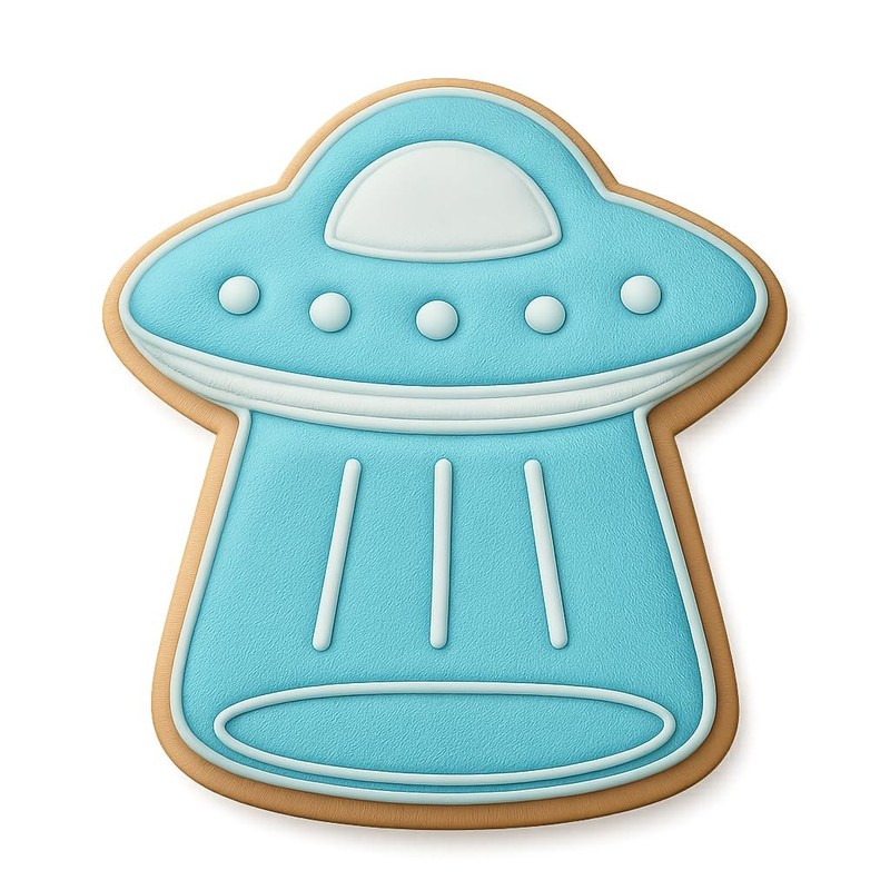 Landing UFO Cookie Cutter & Stamp - 2.9x4 gallery