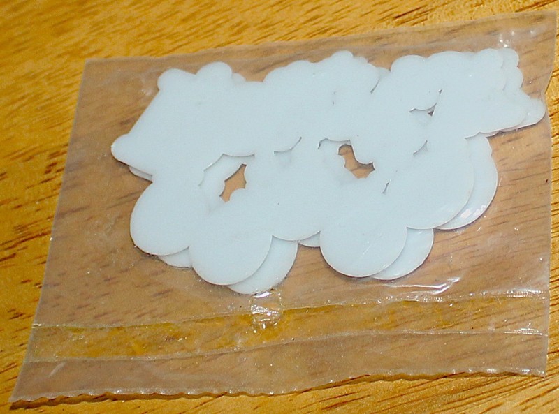 Bakery Craft ~ VINTAGE CAKE TOPPER FLAT PLAQUE "PARTY" w/MULTICOLOR BALLOONS gallery
