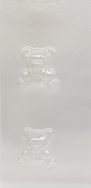 Vintage Chocolate Candy Mold Bite Size Teddy Bear with bow gallery
