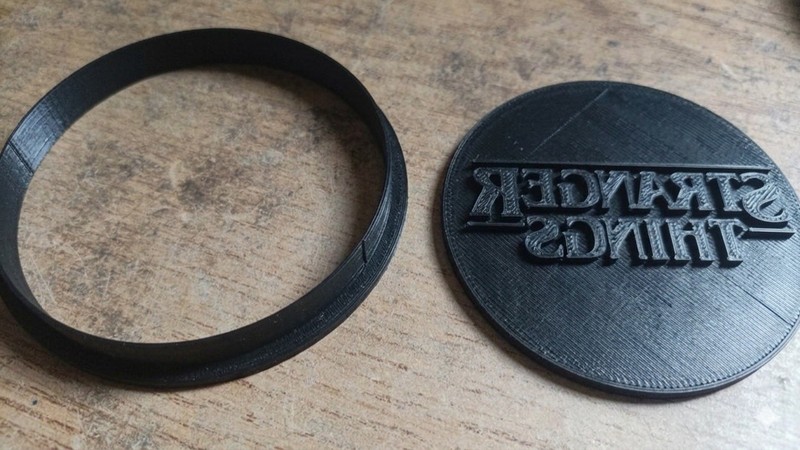Stranger Things Logo Cookie Cutter Circle Stamp Kitchen Art Netflix Si-Fi Black gallery