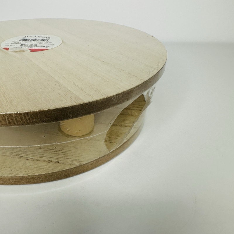Wood Risers Round 8” & 9” Height 1” & 2” Displays Cakes Desserts Bakery NEW! gallery