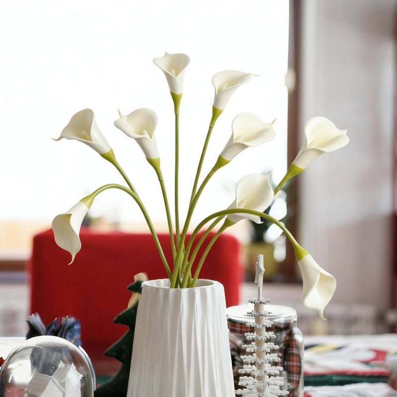GrainBuds White Calla Lily 3 inches (D) x 3 (W) x 26 (H), gallery