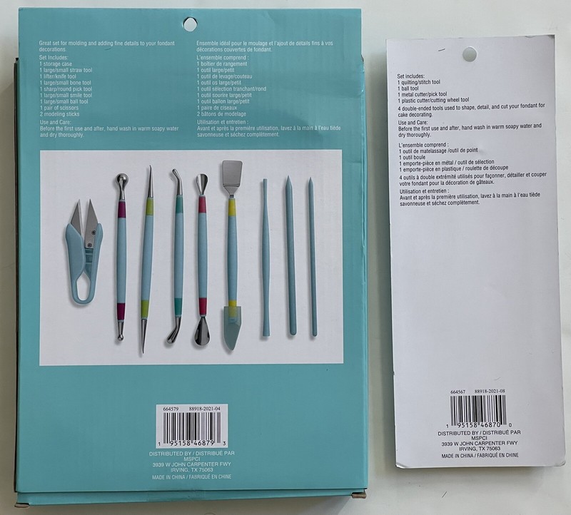 2-CELEBRATE IT FONDANT MODELING 10 & 4 PIECE SETS-#664579/664567-BAKEWARE-NEW gallery