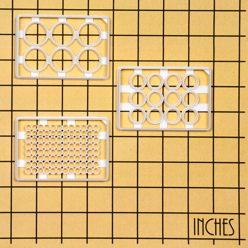 3 Laboratory Well Plate Cookie Cutters - Microbiology cell culture ELISA science gallery