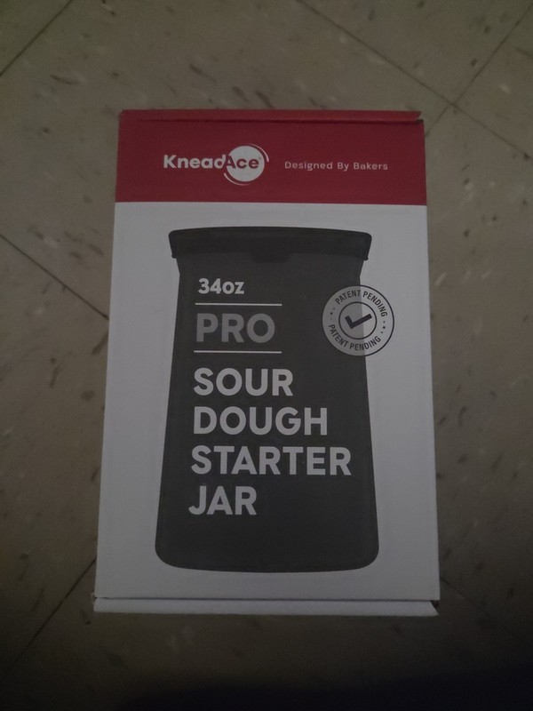 KneadAce Pro Sourdough Bread Starter Kit 34oz Large Capacity Jar & Accessories