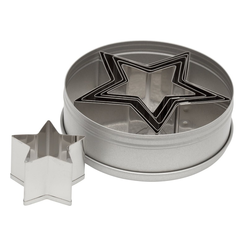 6-Piece Star Cookie Cutter Set - Plain Edge Baking Tools for Cookies & Crafts gallery