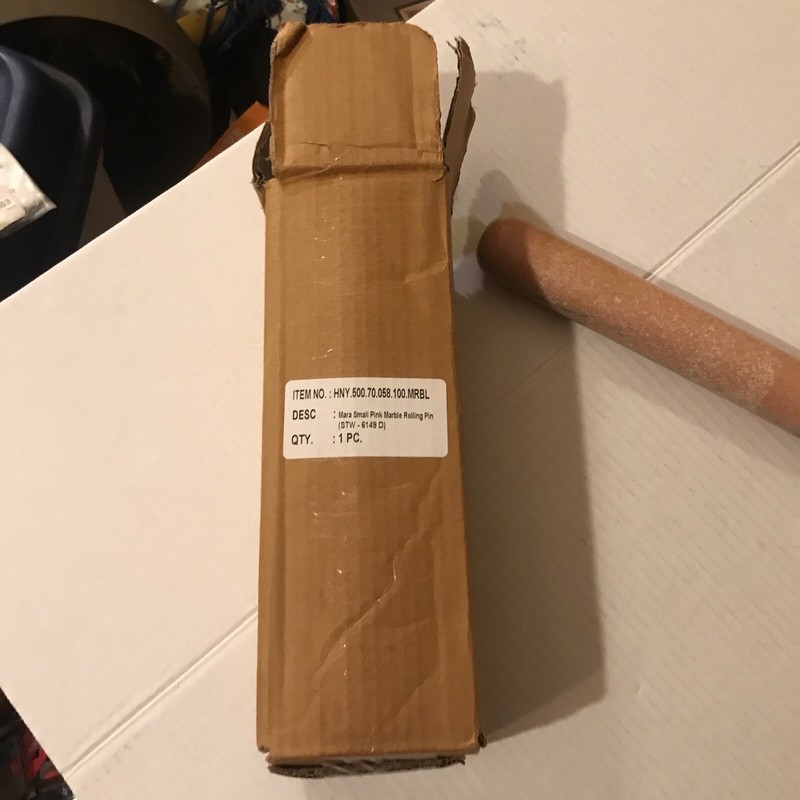 Mara Small Pink Marble Rolling Pin gallery