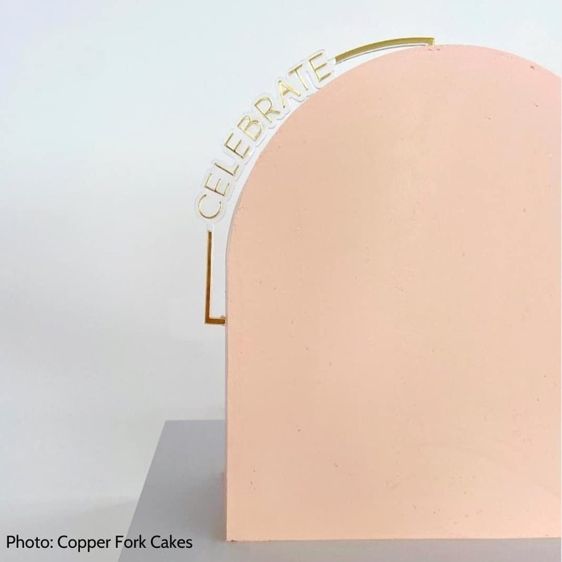 CAKESAFE Large Arch Disk SetUnique Shaped Acrylic Disks for Cake Decorating gallery