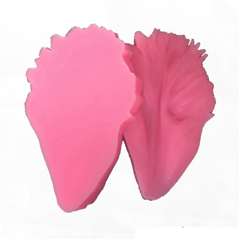 2Pcs Tulip Petal Silicone Cake Mold Fondant Flower Leaves Chocolate Baking Mould