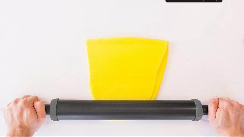 Professional Nonstick Rolling Pin W/ Adjustable Rings – 11" 28 cm Dough Roller – gallery