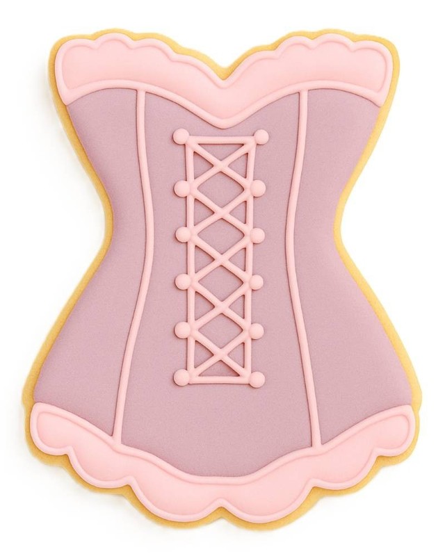 Fluted Corset 3.75'' Cookie Cutter Metal Ladies Princess Party Wedding Shower gallery