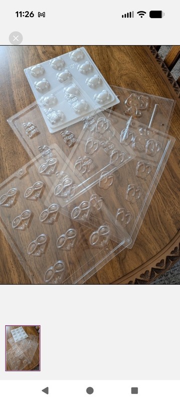 Set/5 Assorted Candy Molds