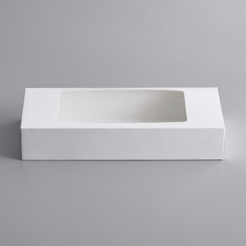 200 Pack Cookies Cupcakes Donuts Bakery Box With Window White Auto-Popup New gallery