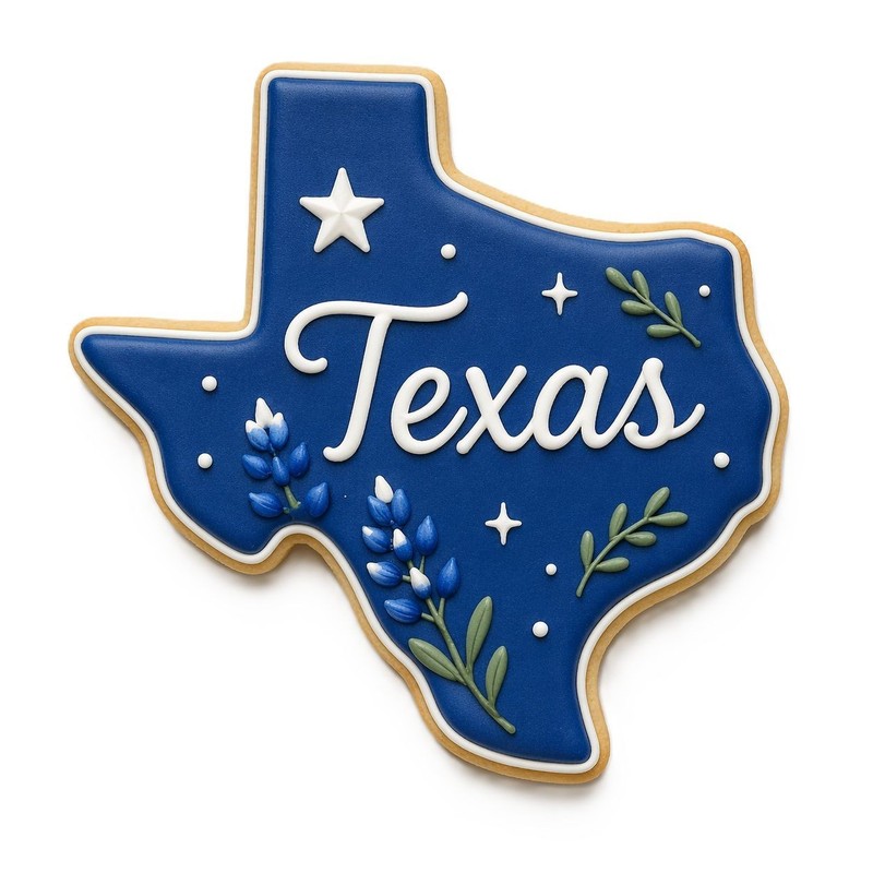 1 Dozen 12 Mini Texas State 1.75'' Cookie Cutter Party Favors Metal College Foot gallery