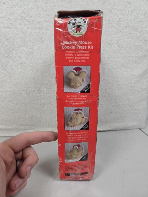 Vitantonio Disney Mickey Mouse Cookie Press Kit No 975 Vintage 1994 New gallery