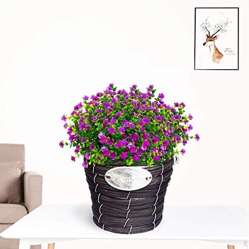 Bundles Outdoor Artificial Fake Flowers No Fade UV Resistant Faux 8 Fushia gallery